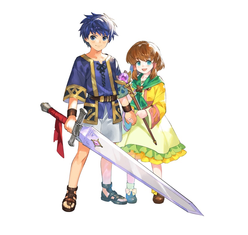 ike and mist (fire emblem and 2 more) drawn by taroji