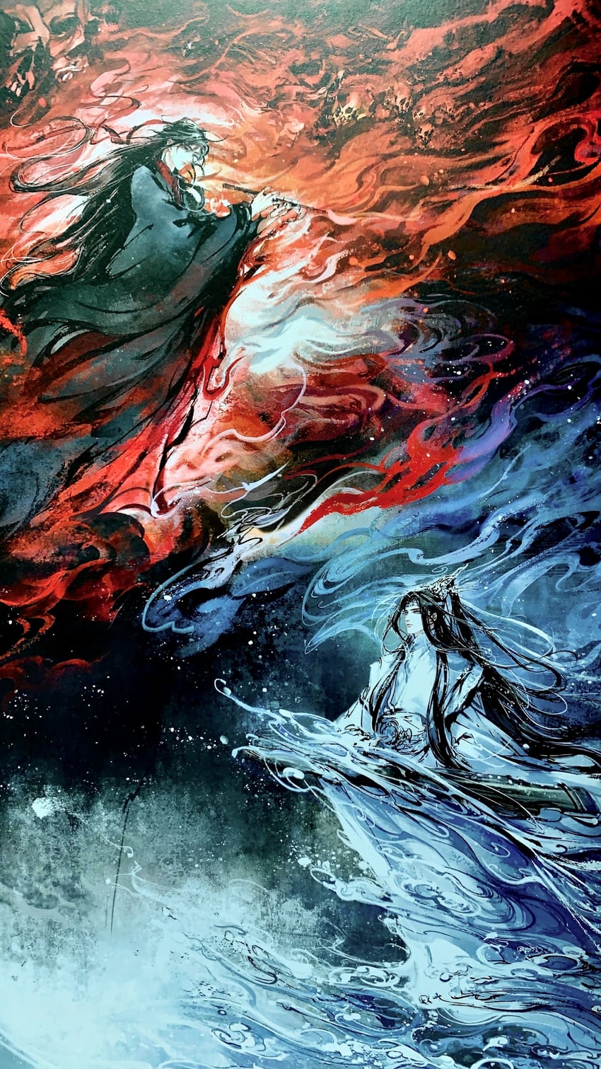 wei wuxian and lan wangji (modao zushi) drawn by kcllzas163