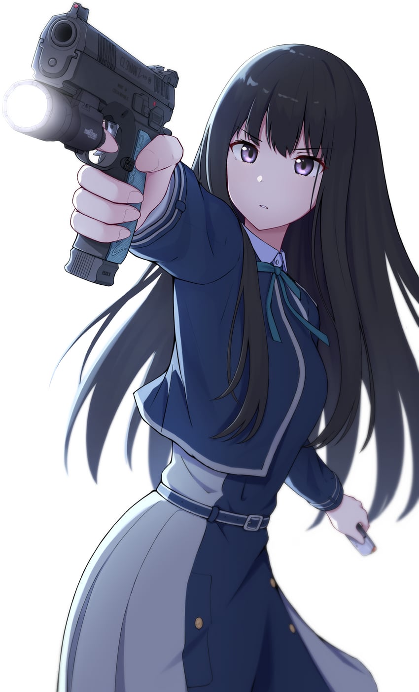 inoue takina (lycoris recoil) drawn by topgear