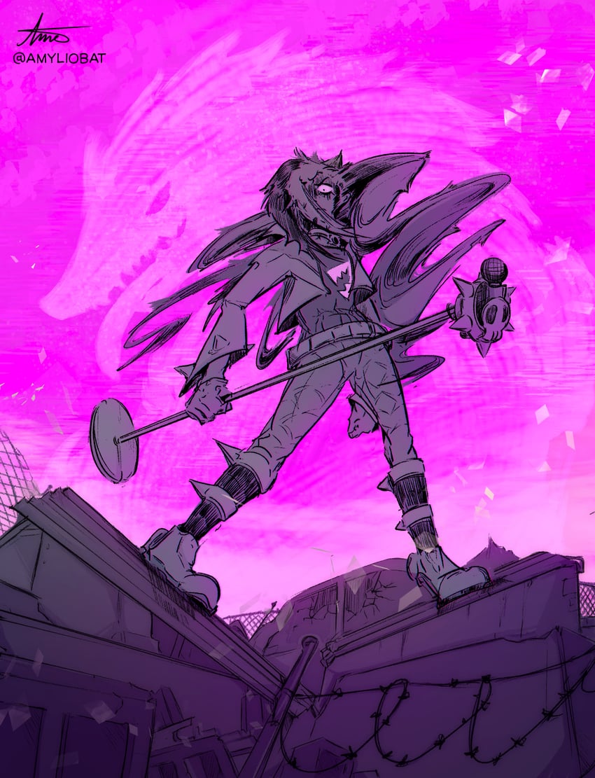piers and obstagoon (pokemon and 1 more) drawn by driftingnova