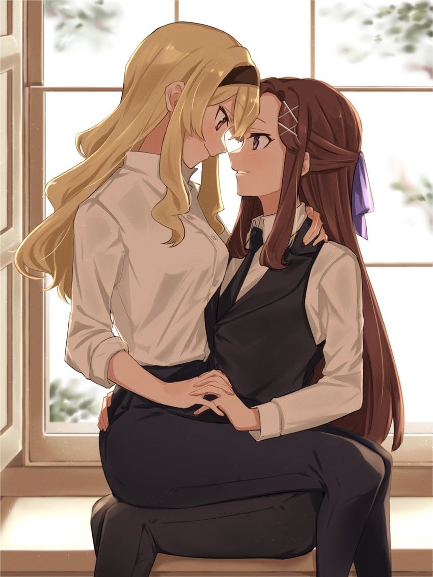 saijou claudine and tendou maya (shoujo kageki revue starlight) drawn by ramenko_(pasta_nya)