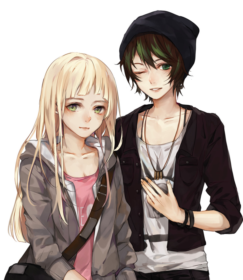 chloe price and max caulfield (original and 2 more) drawn by ruuto-kun