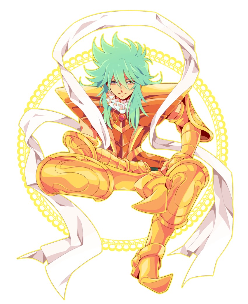 virgo fudou (saint seiya and 1 more) drawn by amiko