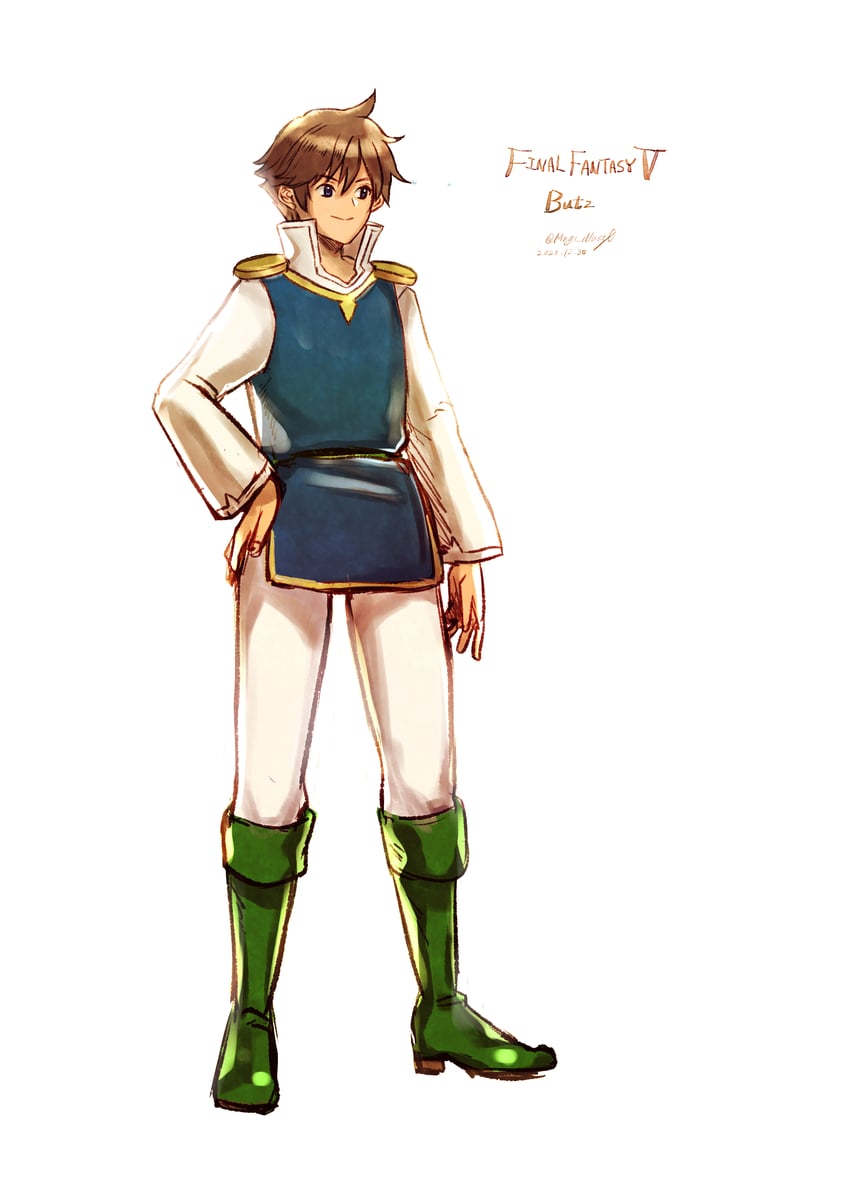 bartz klauser (final fantasy and 1 more) drawn by komugiko_no_mori