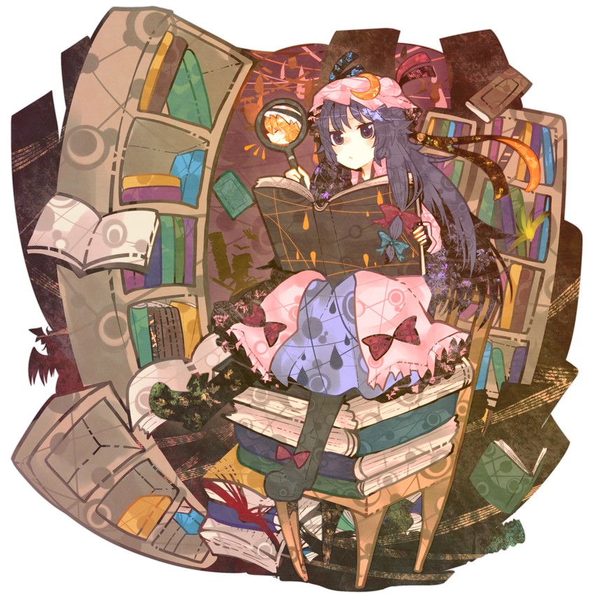 kirisame marisa, patchouli knowledge, and koakuma (touhou) drawn by itomugi-kun
