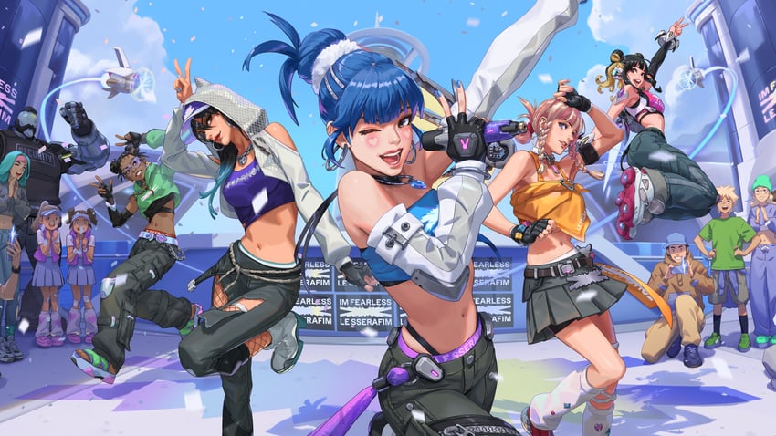 d.va, mercy, ashe, juno, bob, and 1 more (overwatch and 1 more)