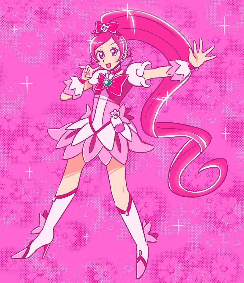 hanasaki tsubomi and cure blossom (precure and 1 more) drawn by maditsu
