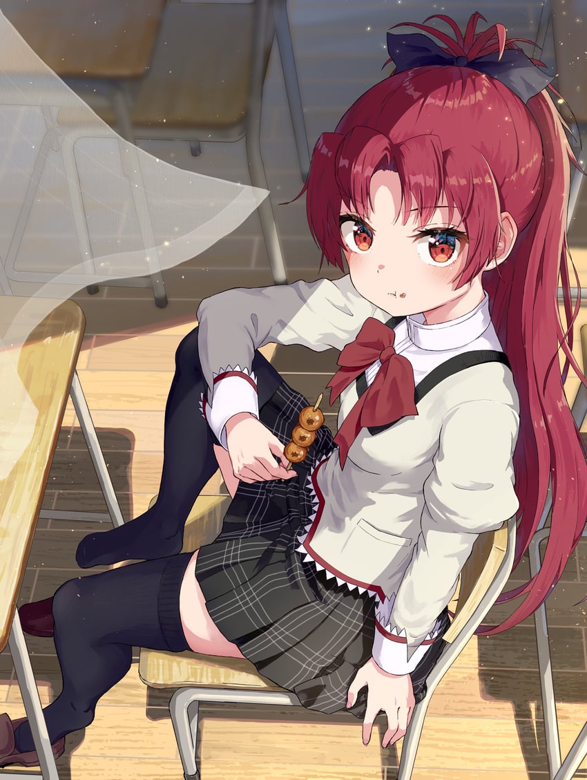 sakura kyoko (mahou shoujo madoka magica) drawn by puella_anko