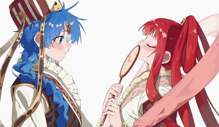 aladdin and ren kougyoku (magi the labyrinth of magic) drawn by jazy