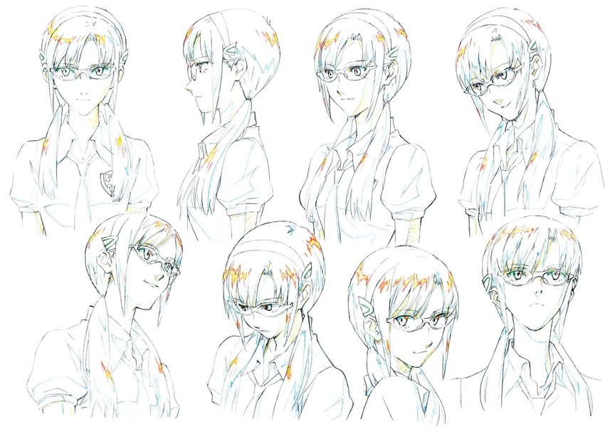 makinami mari illustrious (neon genesis evangelion and 3 more) drawn by sadamoto_yoshiyuki