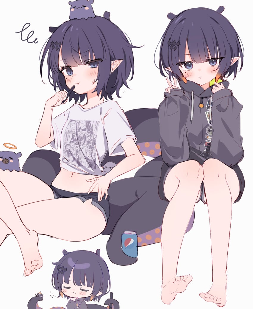 ninomae ina'nis and takodachi (hololive and 2 more) drawn by shouu-kun