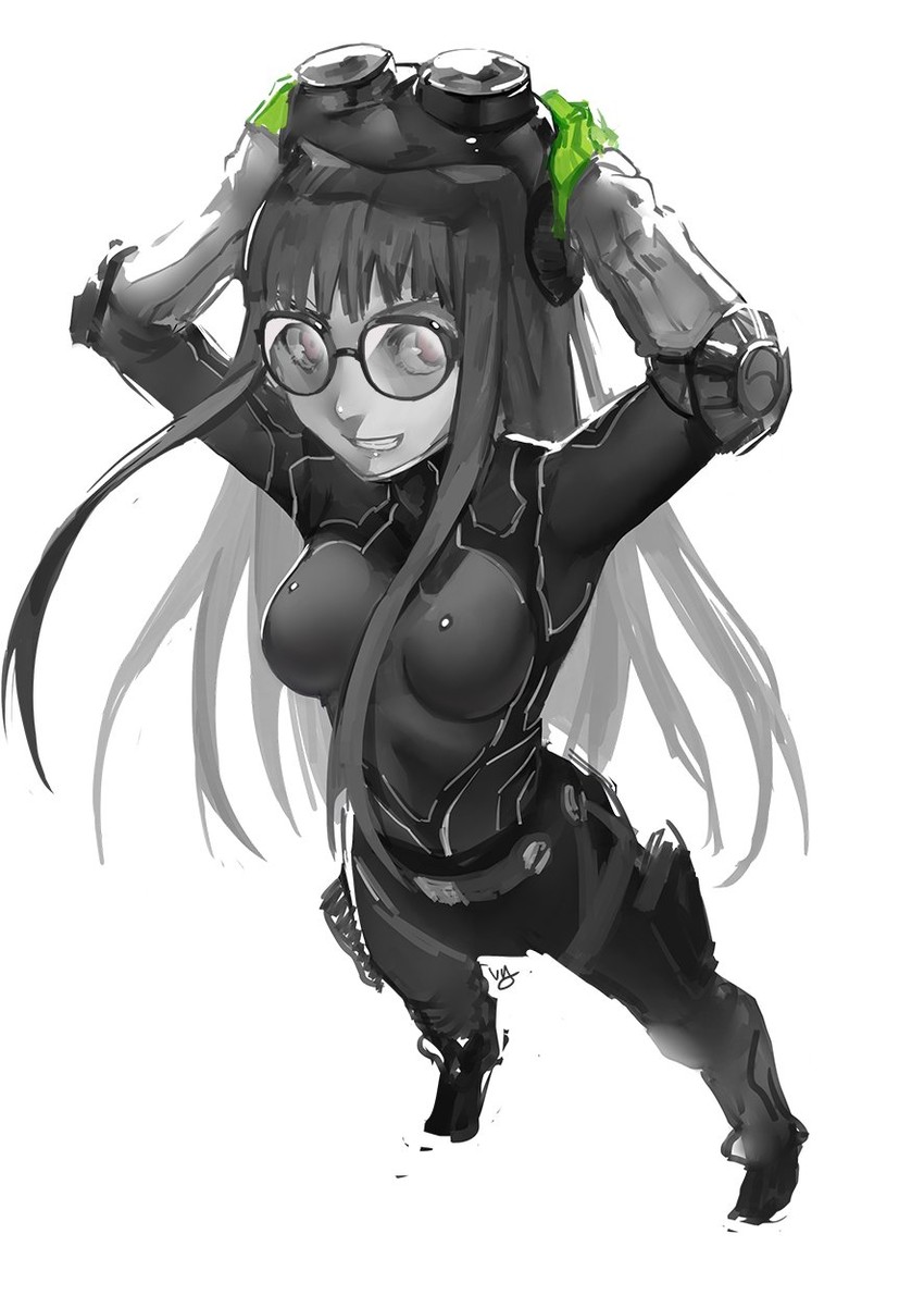 sakura futaba and oracle (persona and 1 more) drawn by club3