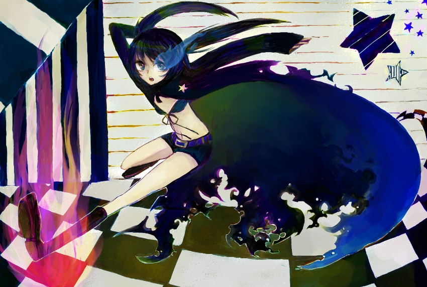 black rock shooter (black rock shooter) drawn by mekke_(eringi)
