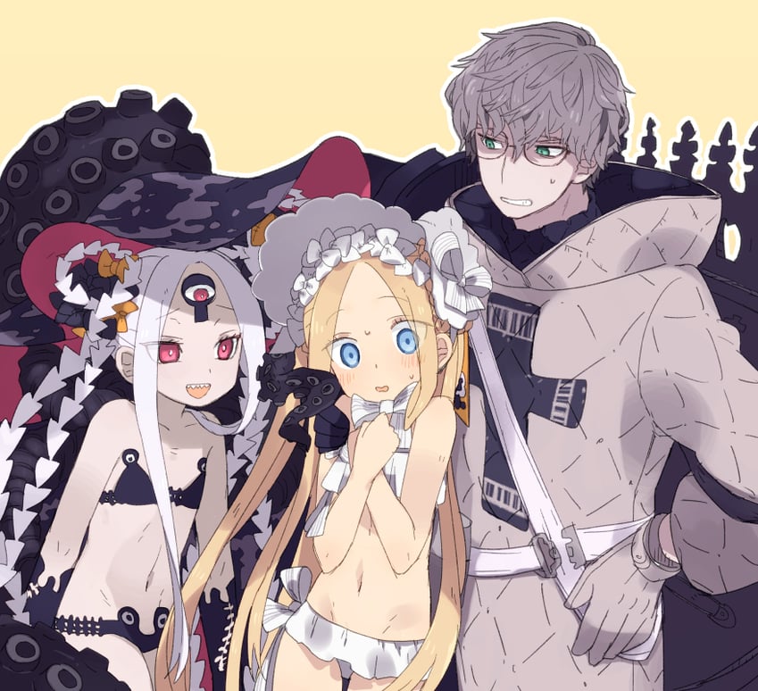 abigail williams and jacques de molay (fate and 2 more) drawn by moruka_(karupattyo03)