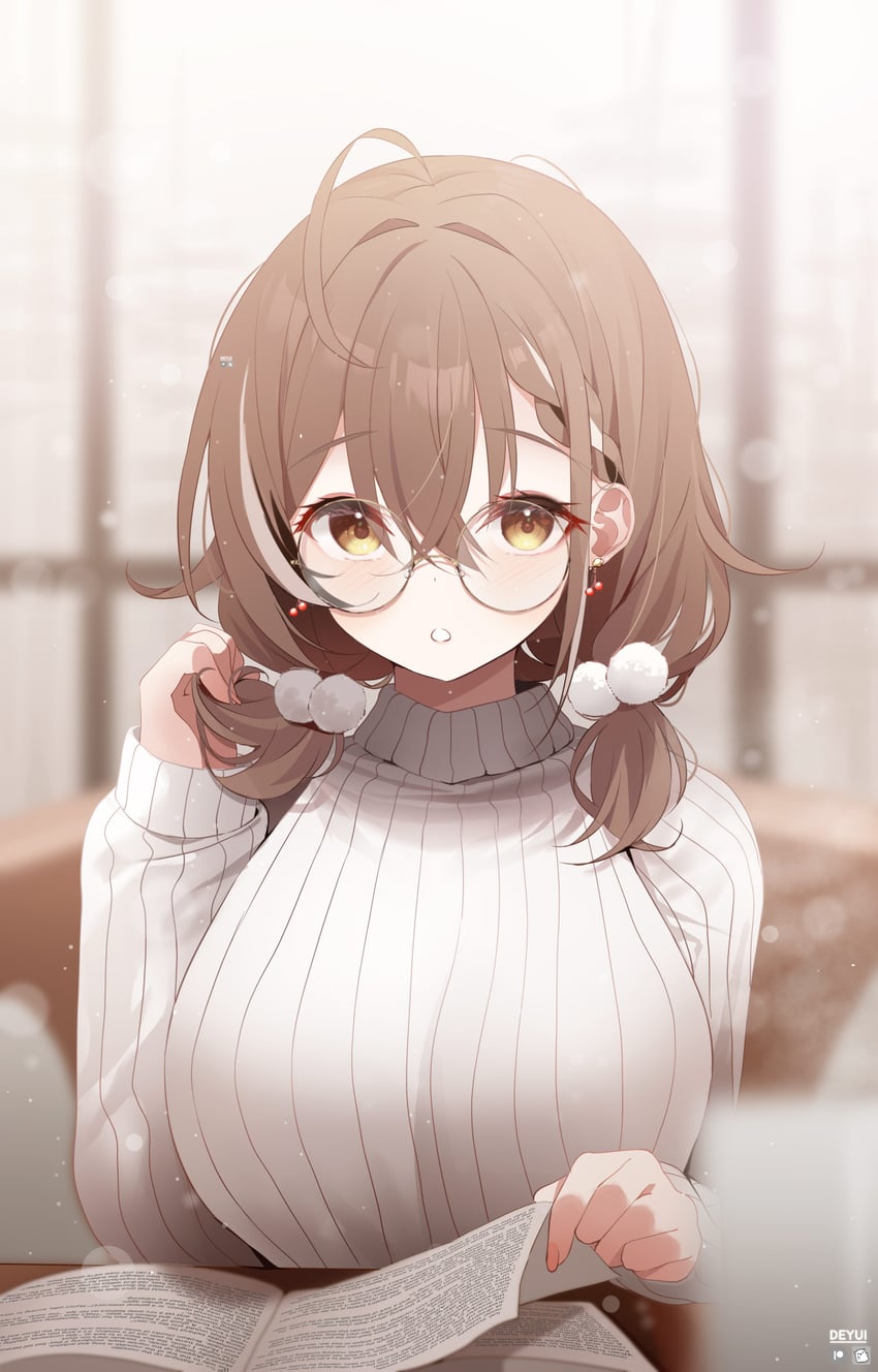 nanashi mumei (hololive and 1 more) drawn by deyui