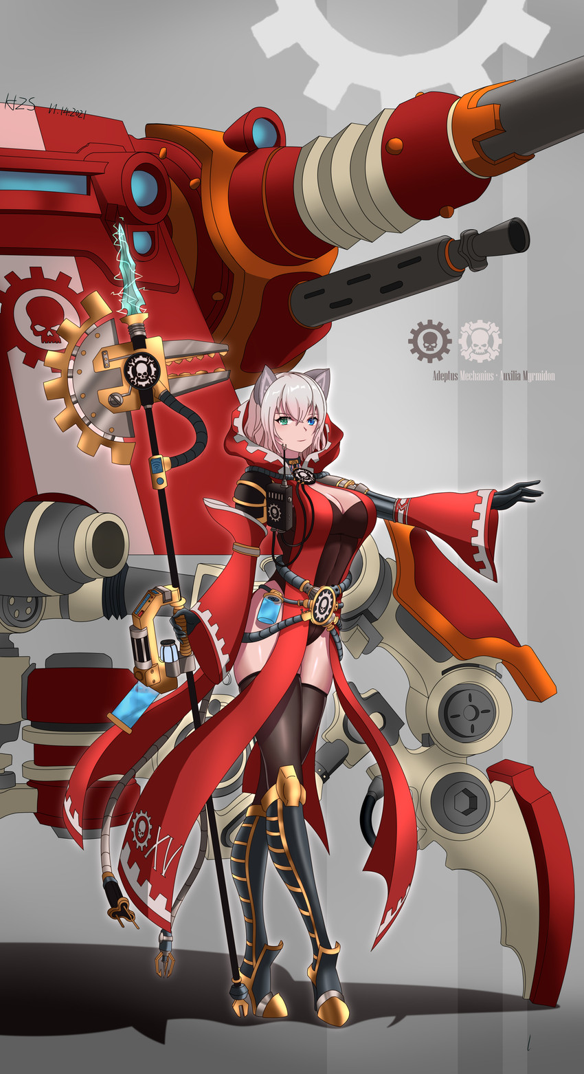 adeptus mechanicus (warhammer 40k) drawn by hzs_(regia-marina)