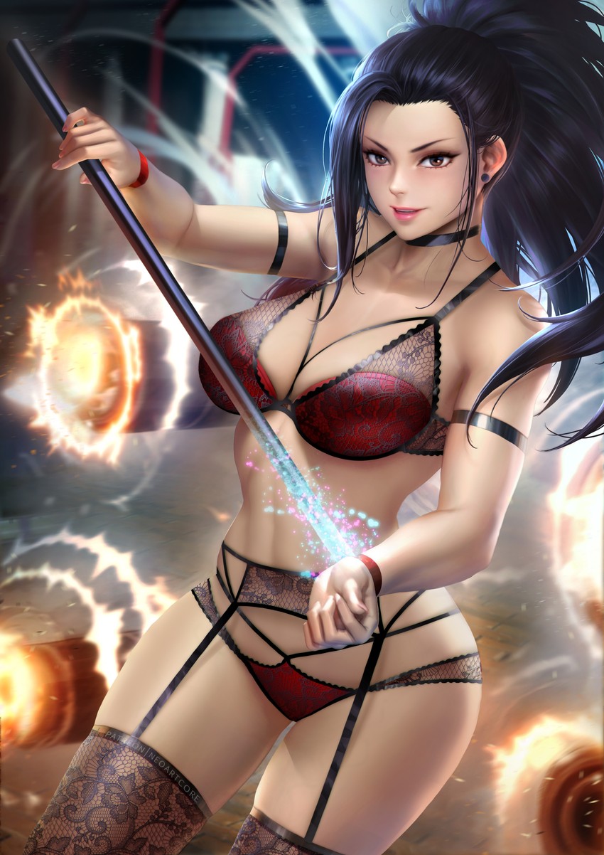yaoyorozu momo (boku no hero academia) drawn by neoartcore
