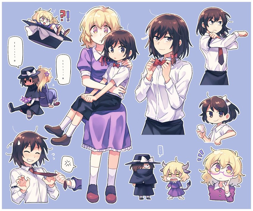 usami renko and maribel hearn (touhou and 2 more) drawn by re_ghotion