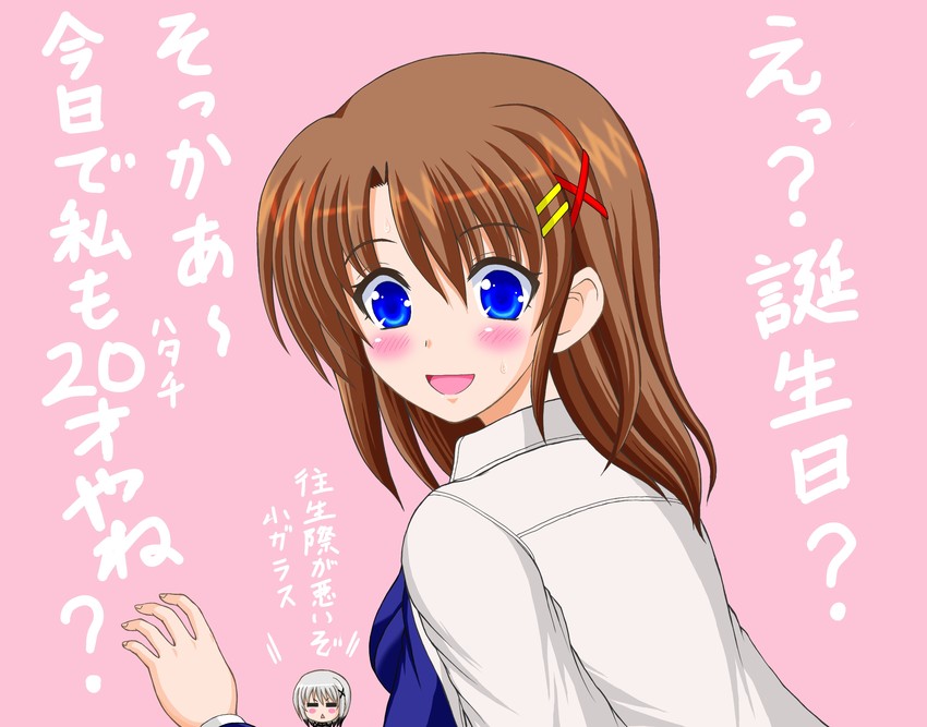 yagami hayate and lord dearche (lyrical nanoha and 4 more) drawn by kirishima_goro_(55541)