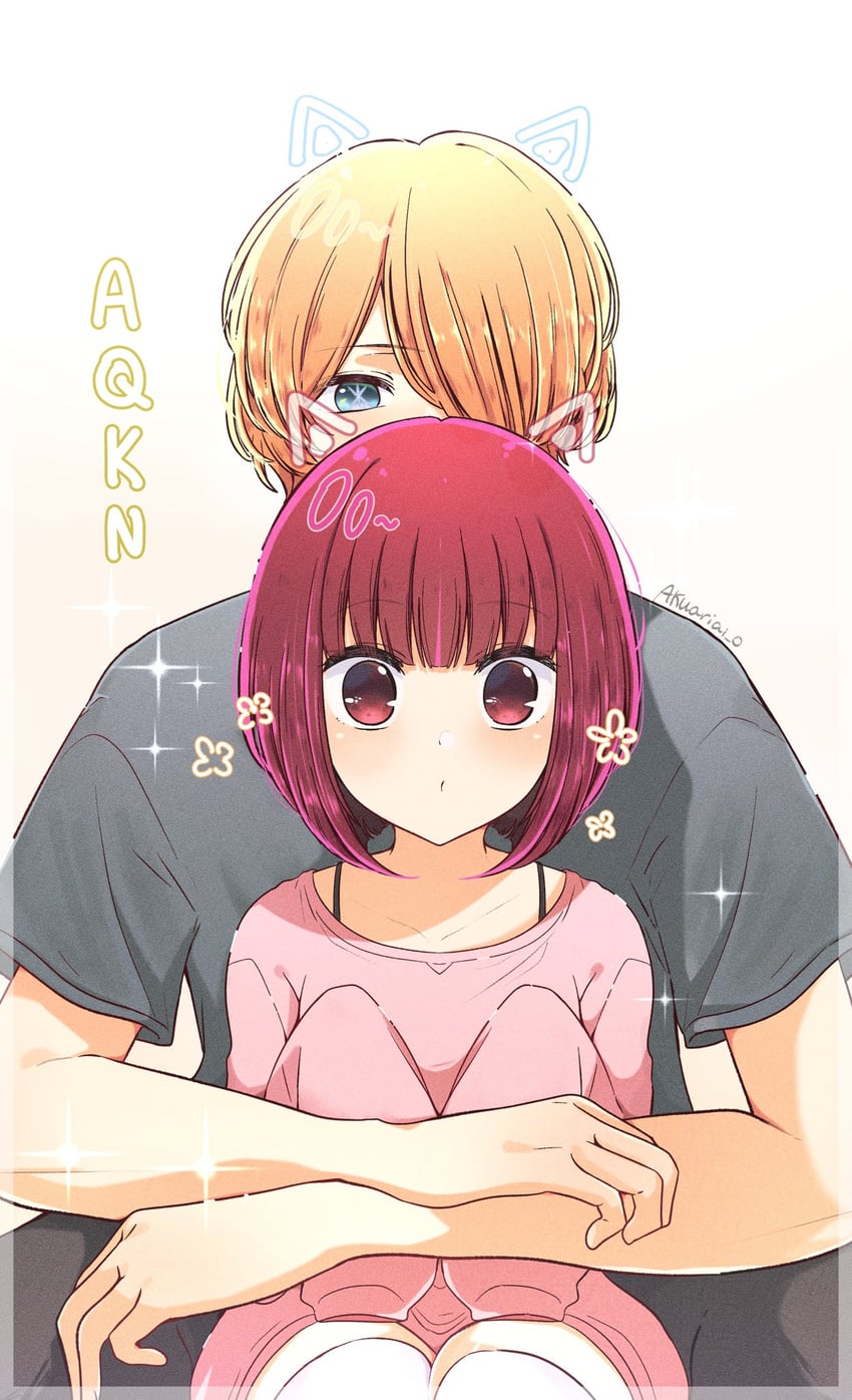 arima kana and hoshino aquamarine (oshi no ko) drawn by risdelusions
