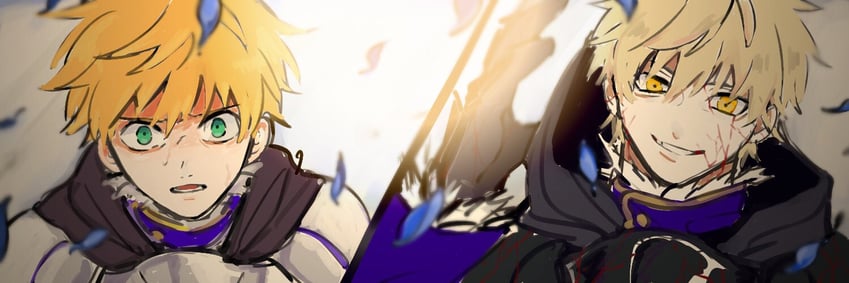 arthur pendragon and arthur pendragon alter (fate and 1 more) drawn by sekaihan_(jpyee48)