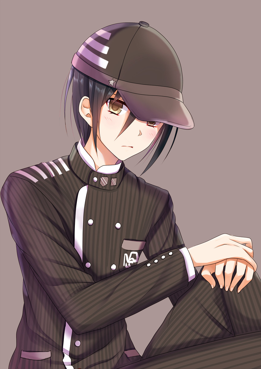 saihara shuichi (danganronpa and 1 more) drawn by akausagi