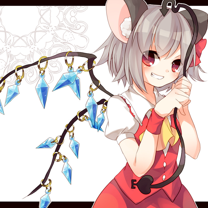 flandre scarlet and nazrin (touhou) drawn by kozakura_(dictionary)