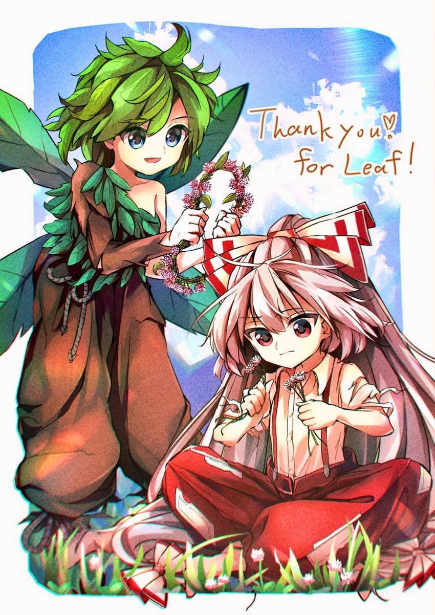 fujiwara no mokou (original and 1 more) drawn by koxapfi4jyljb0d