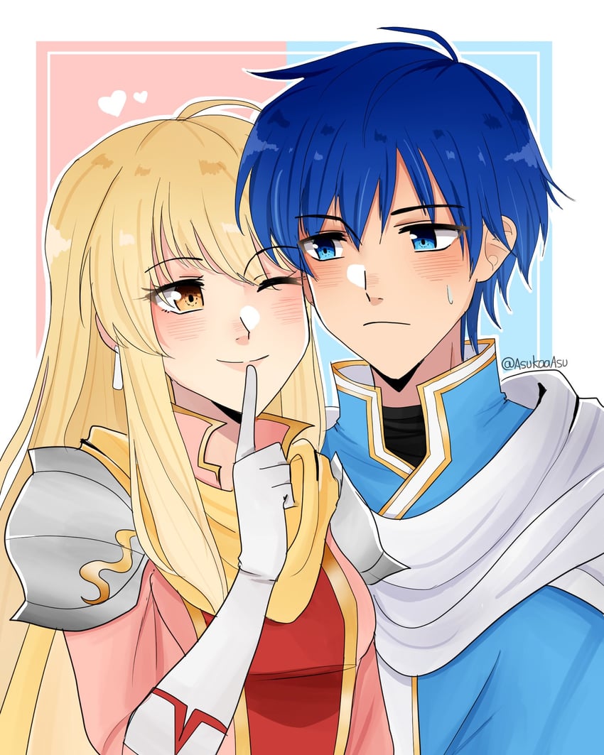 lachesis and finn (fire emblem and 1 more) drawn by aegis_asu