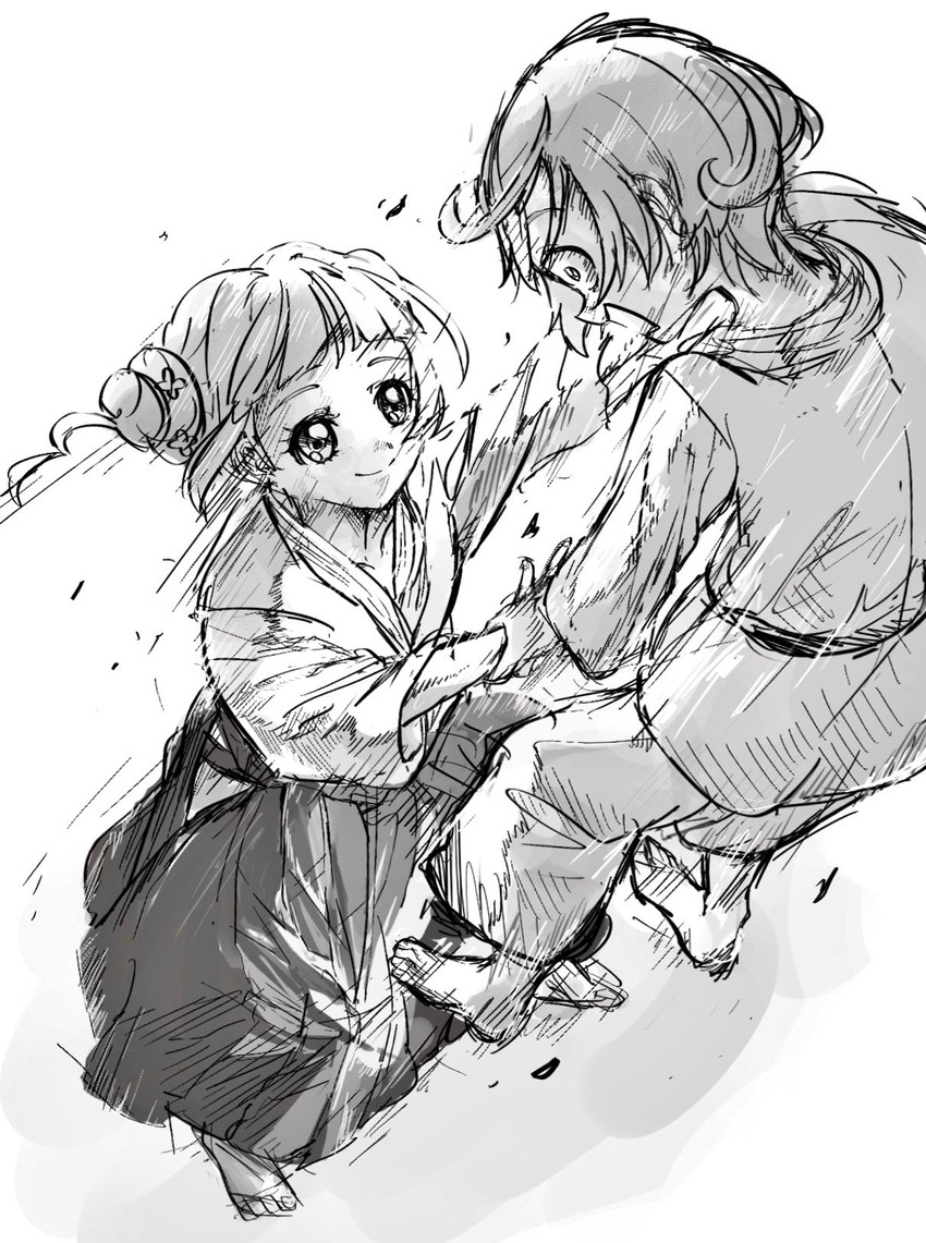 kenzaki makoto and yotsuba alice (precure and 1 more) drawn by pre221b