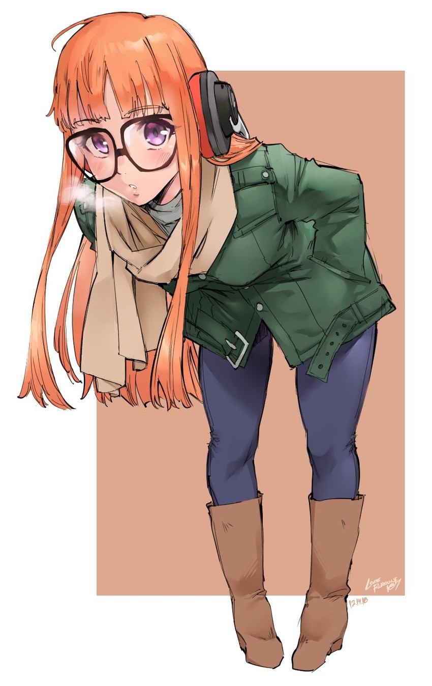 sakura futaba (persona and 1 more) drawn by kenshin187