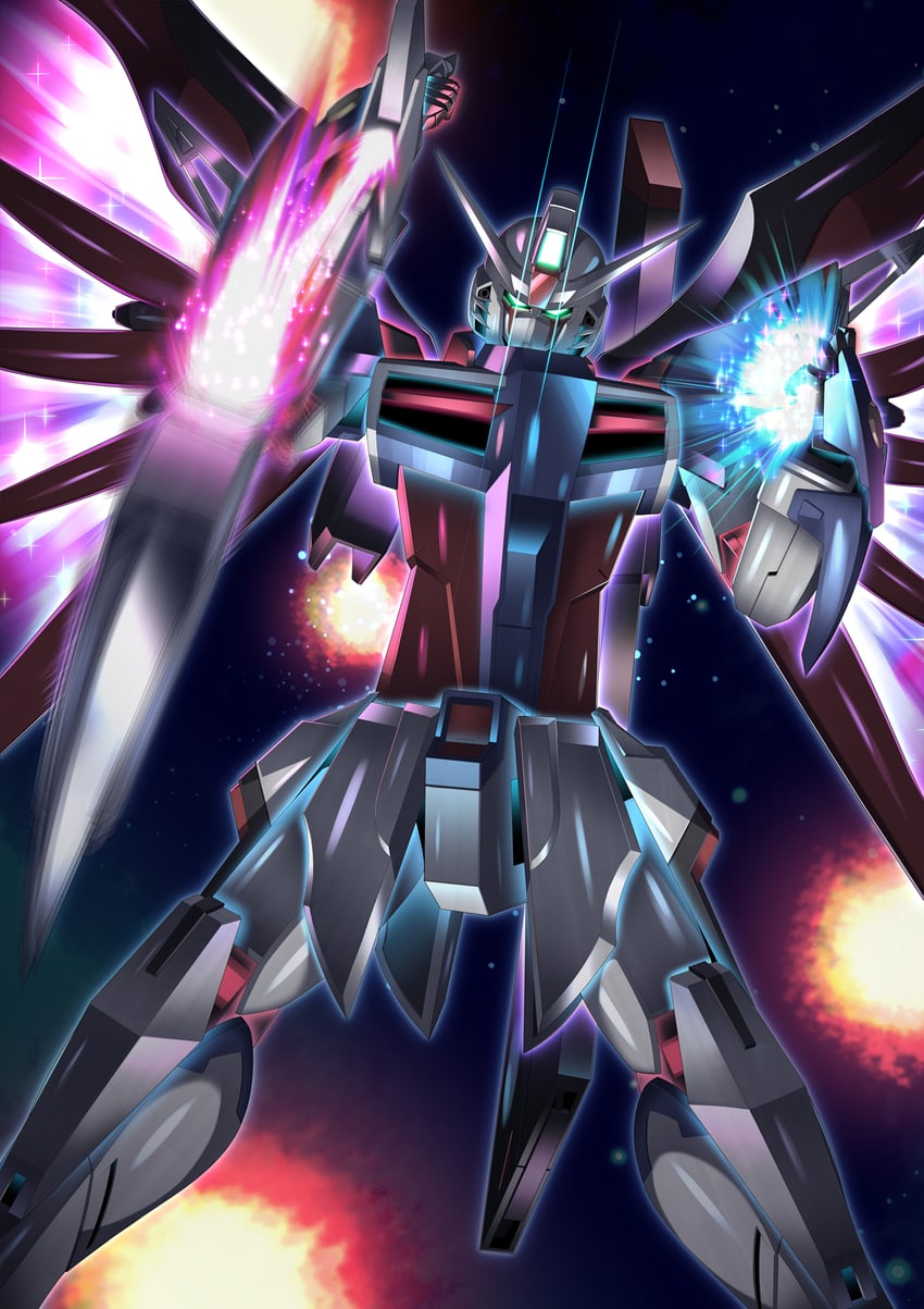 destiny gundam spec ii (gundam and 2 more) drawn by mate_(oktavia1121)