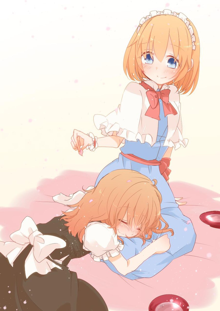 kirisame marisa and alice margatroid (touhou) drawn by aoi_(annbi)