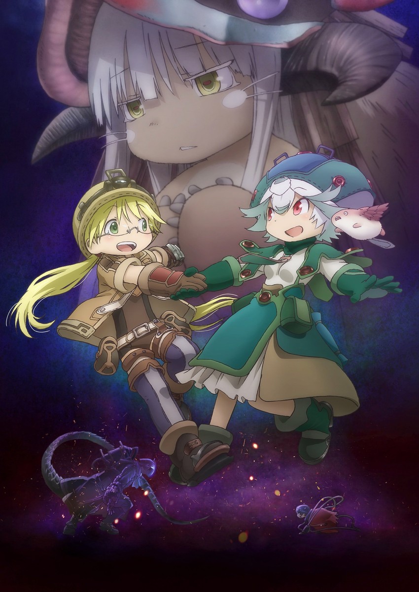 nanachi, reg, riko, bondrewd, prushka, and 1 more (made in abyss)