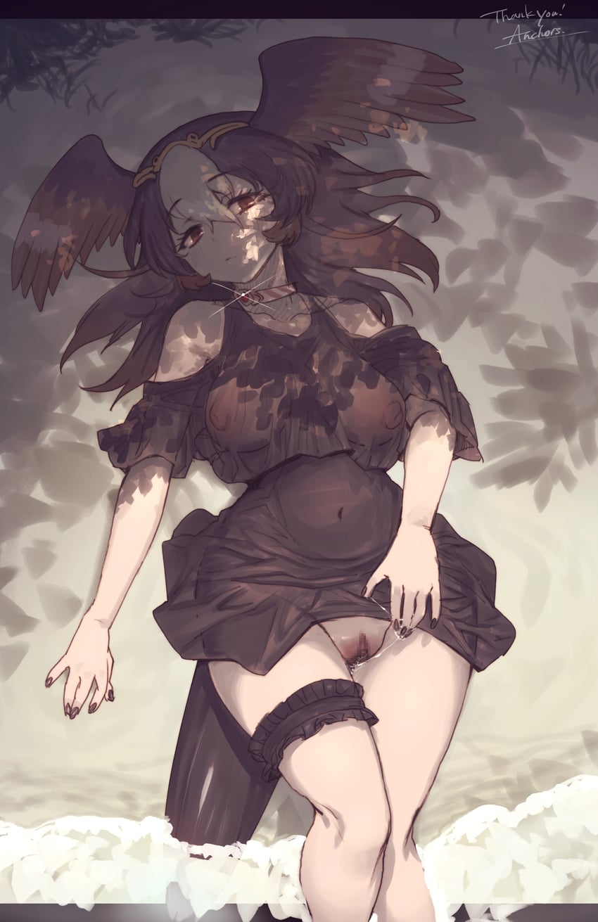 striated caracara (kemono friends) drawn by anchors_(mono_eye_os)