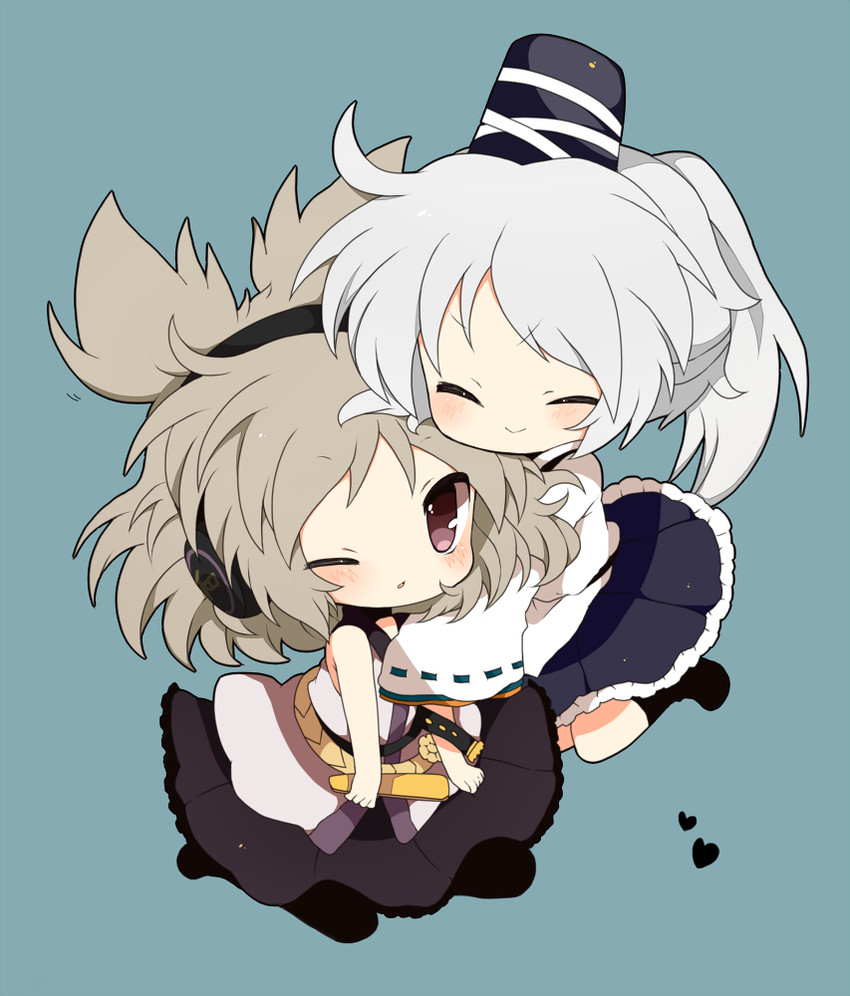 toyosatomimi no miko and mononobe no futo (touhou) drawn by haru_(kyou)