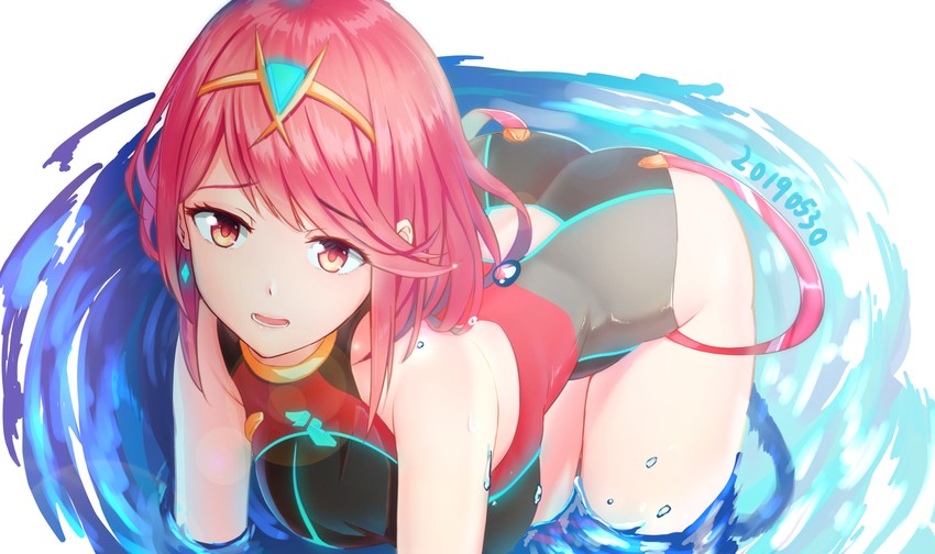 pyra (xenoblade chronicles and 1 more) drawn by panana
