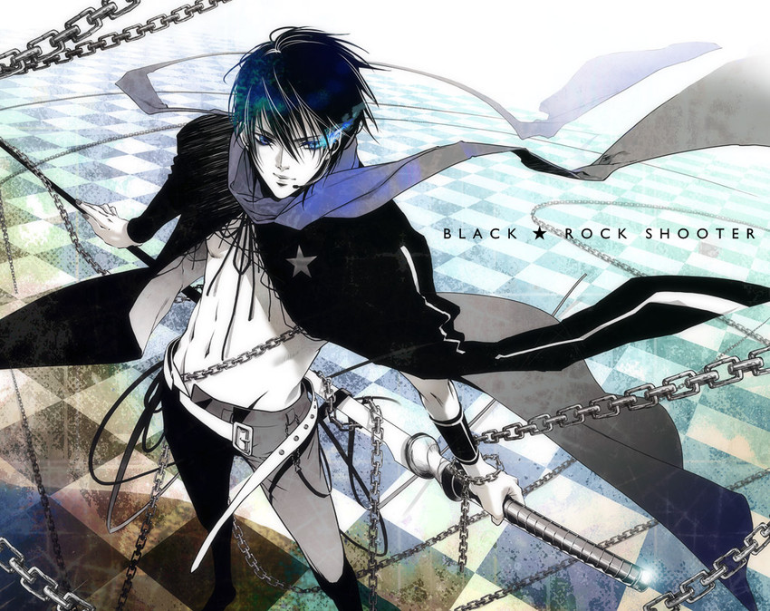 kaito and black rock shooter (vocaloid and 1 more) drawn by hitoyo_hitomi