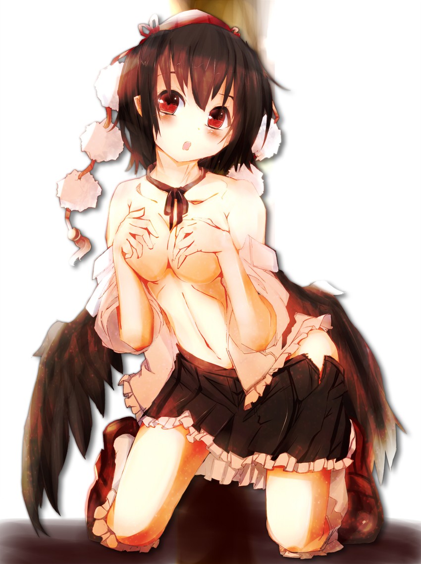 shameimaru aya (touhou) drawn by benio_(dontsugel) and toor_0111