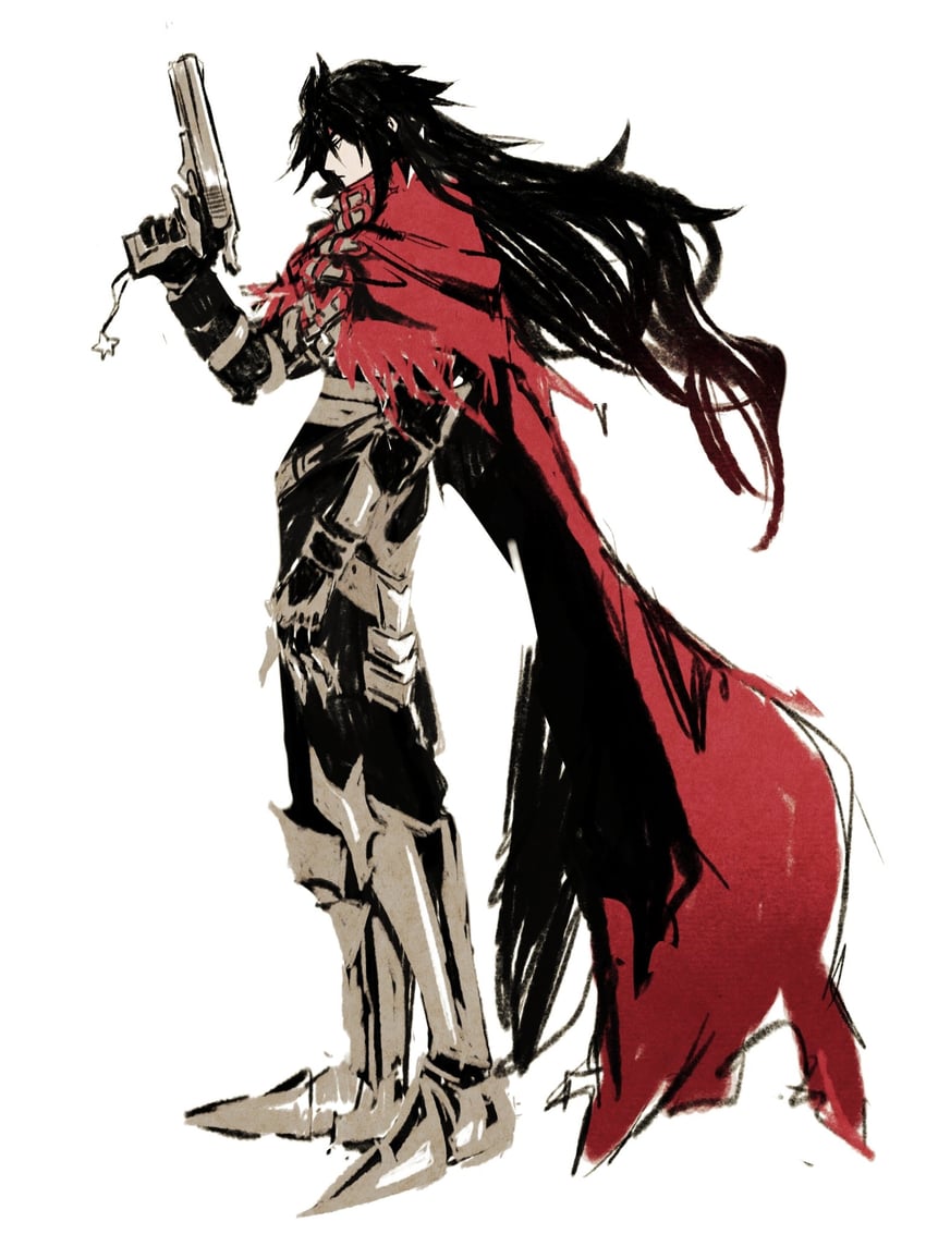vincent valentine (final fantasy and 3 more) drawn by mmariesr