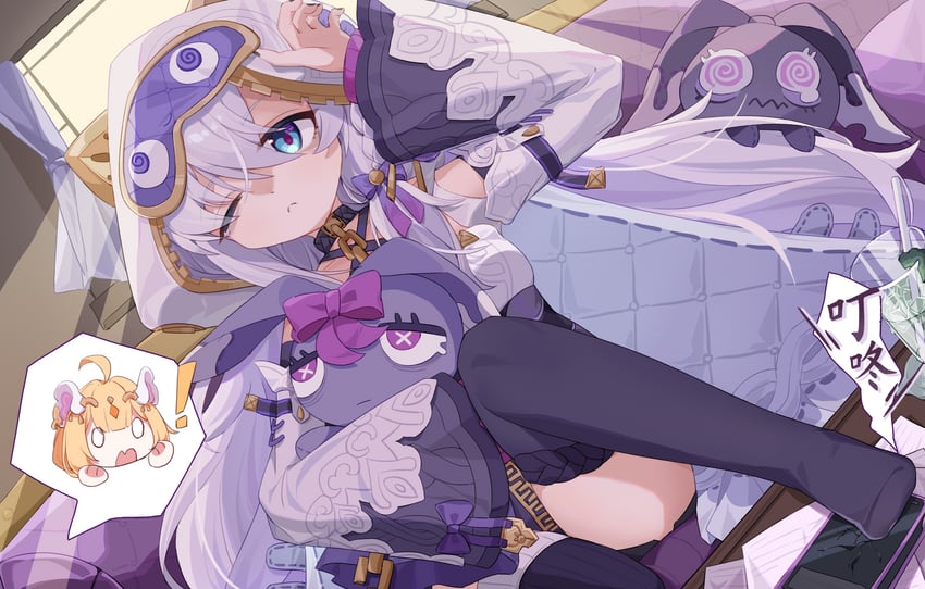 theresa apocalypse and susannah manatt (honkai and 1 more) drawn by mogu_kinoko