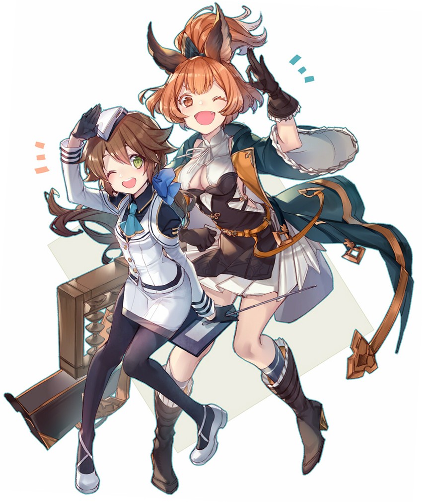 towa herschel, karteira, and nonaka ai (granblue fantasy and 3 more) drawn by achan_(blue_semi)