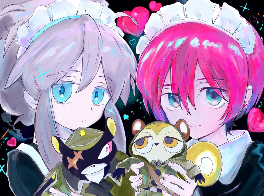 amate yuzuriha, deux murasame, ensign, and sergeant (gundam and 2 more) drawn by haru_musaka