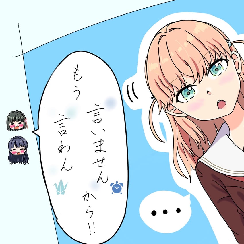 hinoshita kaho, murano sayaka, and momose ginko (love live! and 1 more) drawn by itoda_kou