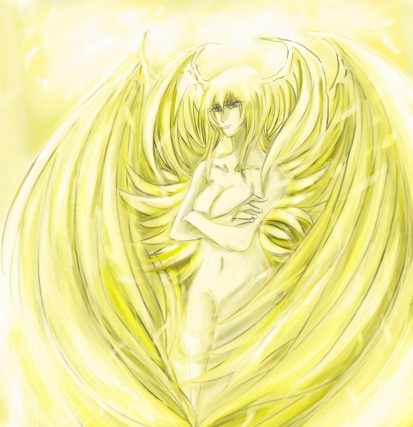 satan and asuka lan (devilman and 1 more) drawn by nnabe
