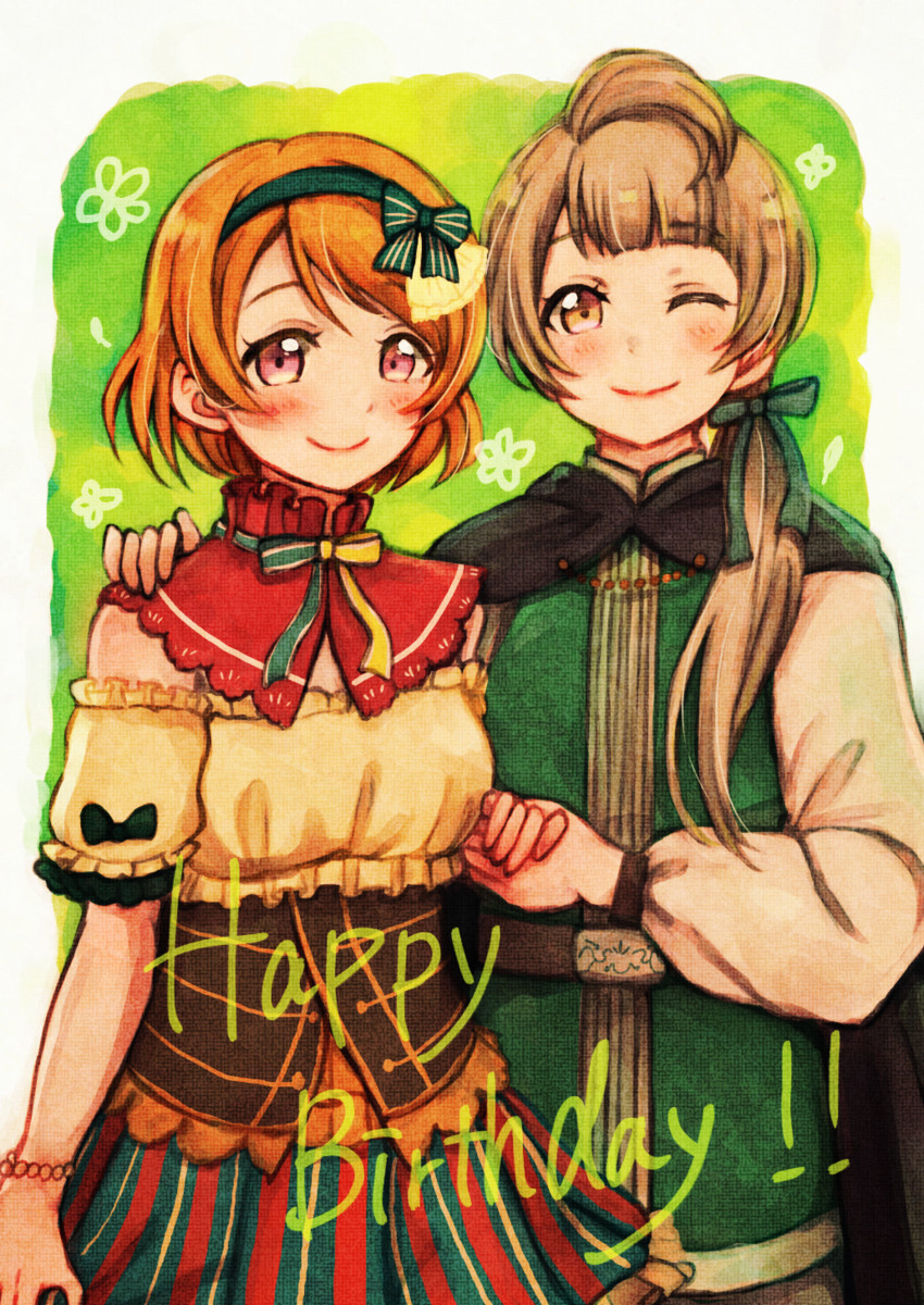 minami kotori and koizumi hanayo (love live! and 2 more) drawn by suito