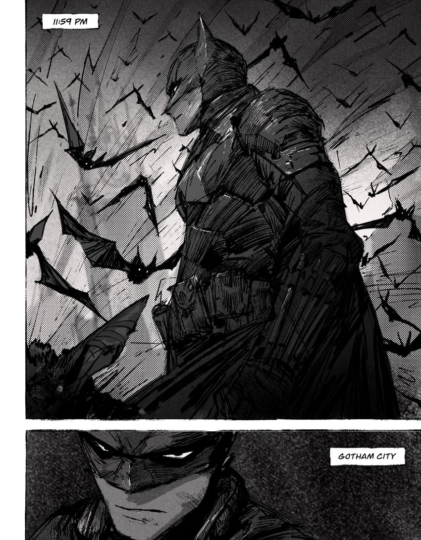 batman (dc comics and 2 more) drawn by leonardo_vincent