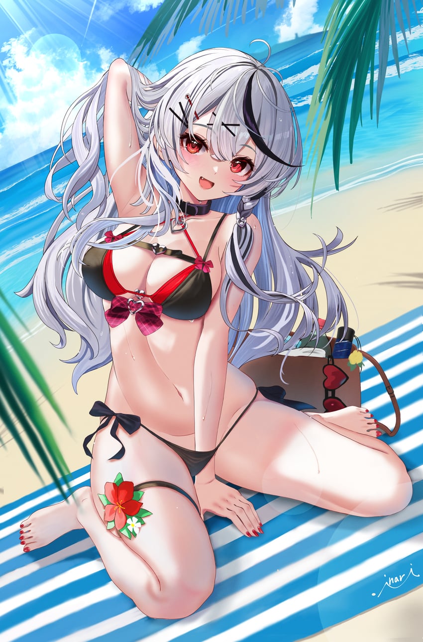 sakamata chloe (hololive) drawn by inari_(ambercrown)