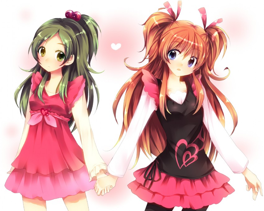 houjou hibiki and minamino kanade (precure and 1 more) drawn by uzuki_aki