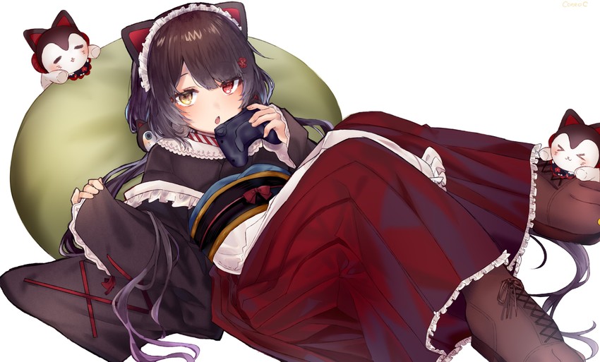 inui toko and banken (nijisanji) drawn by coneco